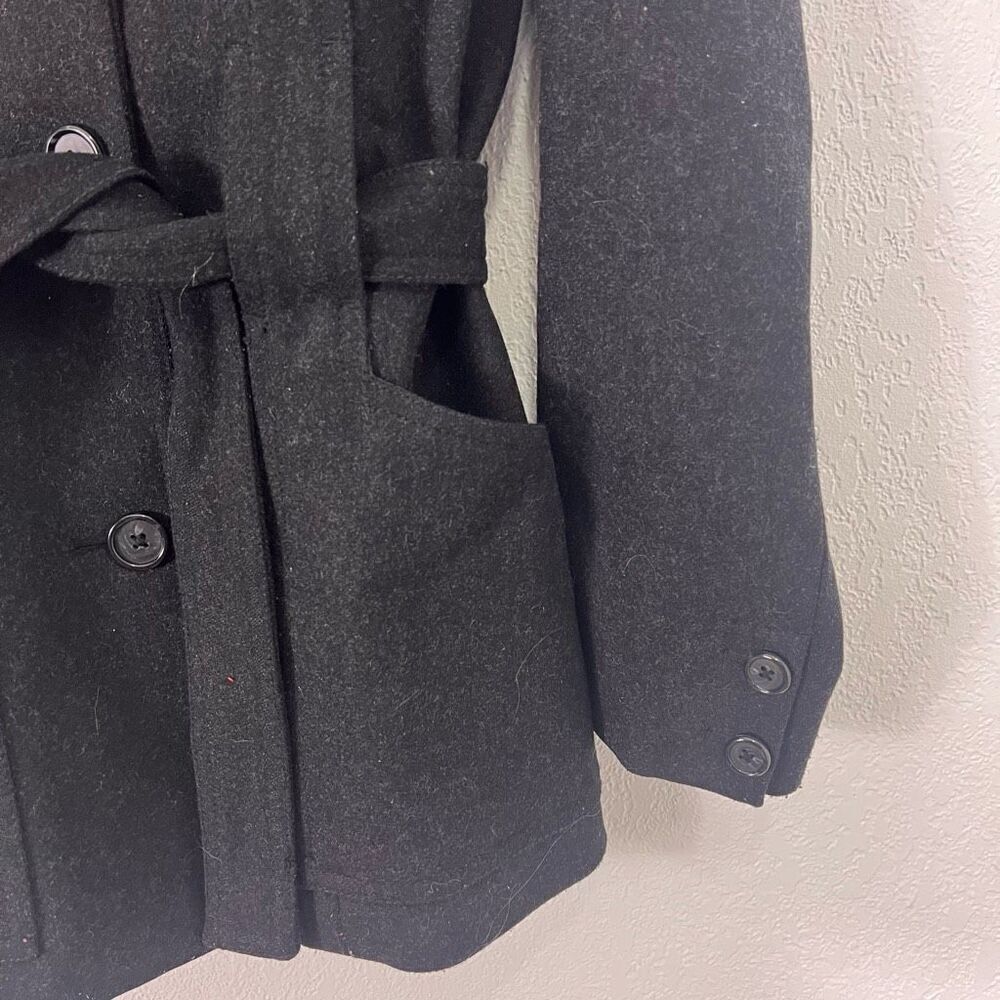 J. Crew Grey Wool Collared Button Down & Belted D… - image 7